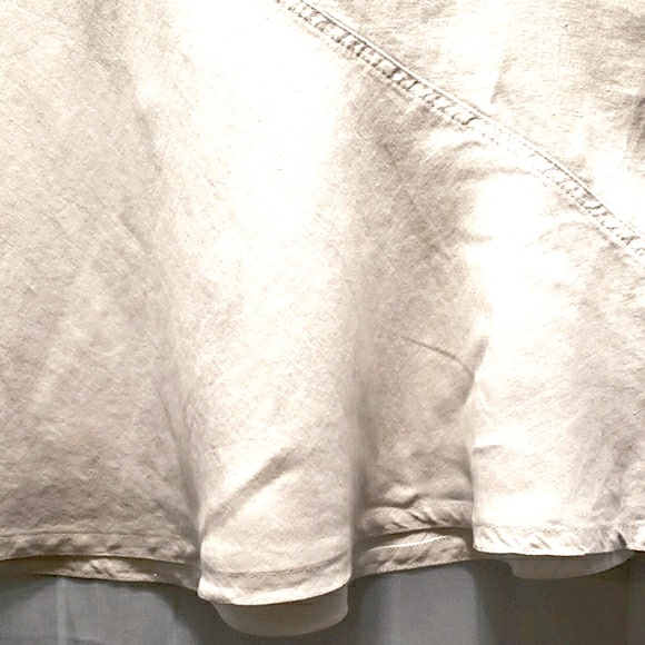 GABRIELE STREHLE JEANS STRENESSE LINEN SKRT SZ 10 - Picture 3 of 7